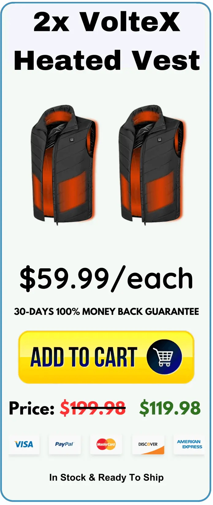 VolteX Heated Vest package price 